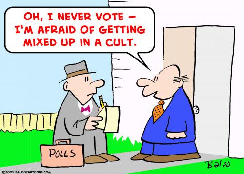Cartoon: mixed cult vote (medium) by rmay tagged mixed,cult,vote