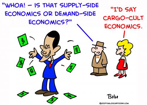 Cartoon: Obama cargo cult (medium) by rmay tagged obama,cargo,cult