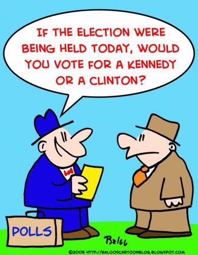 Cartoon: polls Kennedy Clinton (medium) by rmay tagged polls,kennedy,clinton