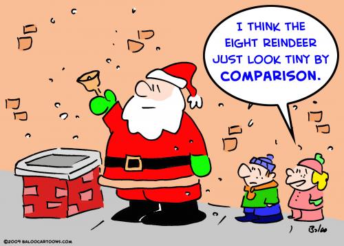 santa claus cartoon. Cartoon: santa claus eight reindeer (medium) by rmay tagged santa,claus,