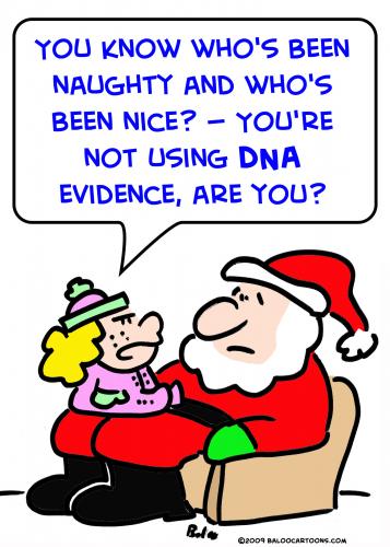 Cartoon: Santa dna evidence (medium) by rmay tagged santa,dna,evidence