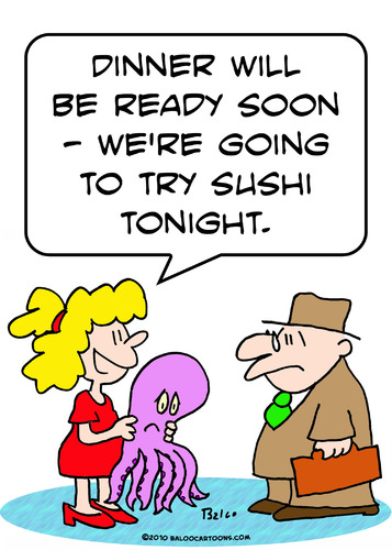 Cartoon: sushi tonight try (medium) by rmay tagged sushi,tonight,try