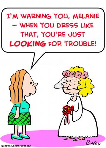 Cartoon: wedding looking trouble (medium) by rmay tagged wedding,looking,trouble