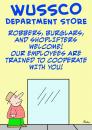 Cartoon: 1cooperate with you wussco (small) by rmay tagged cooperate,with,you,wussco