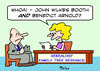 Cartoon: benedict arnold john wilkes boot (small) by rmay tagged benedict,arnold,john,wilkes,booth,genealogy
