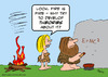 Cartoon: caveman fire develop theories (small) by rmay tagged caveman,fire,develop,theories