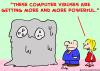 Cartoon: computer viruses powerful (small) by rmay tagged computer,viruses,powerful