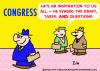Cartoon: CONGRESS EVADED QUESTIONS TAXES (small) by rmay tagged congress,evaded,questions,taxes