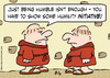 Cartoon: humble monks initiative humility (small) by rmay tagged humble,monks,initiative,humility
