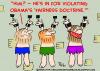 Cartoon: OBAMA FAIRNESS DOCTRINE (small) by rmay tagged obama,fairness,doctrine
