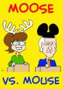Cartoon: SARAH PALIN MOOSE VS. MOUSE (small) by rmay tagged sarah,palin,joe,biden,moose,vs,mouse