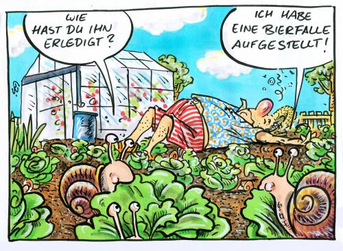 Cartoon: german schrebergardens part 1 (medium) by GB tagged schrebergarten,schneckenplage,pflanzenschutz,ernte,beet,parzelle,kleingärtner,natur,nahrung,obst,gemüse,salat,garten,tiere,gärtner,gärtner,garten,salat,gemüse,obst,nahrung,natur,kleingärtner,parzelle,beet,ernte,pflanzenschutz,schneckenplage,schrebergarten,schnecke,schnecken,bier,besoffen,betrunken,kohl,plage,taktik,angriff