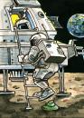 Cartoon: Was die Nasa verschweigt (small) by GB tagged space,mond,moon,nasa,astronaut,weltraum,ausserirdische,marsmännchen,kacke,esa,landing,apollo,11,collins,aldrin,armstrong,scheisse,shit