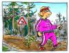 Cartoon: ... (small) by GB tagged animals,sports,nature,frog,tiere,sport,nordic,walking,gesundheit,frühsport,bewegung,training,natur,schutzgebiet