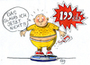 Cartoon: KFC (small) by GB tagged fast,restaurant,fat,hamburger,cheeseburger,pommes,junk,food