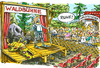 Cartoon: Kultursommer (small) by GB tagged kunst,kultur,theater,oper,schauspieler,darsteller,bier,biergarten,freiluft,bühne,sommer,freizeit