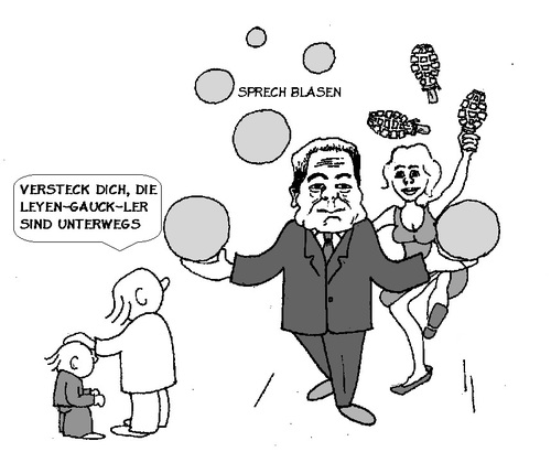 Cartoon: Leyen-Gauck-ler (medium) by Retlaw tagged volk,fürs,politik