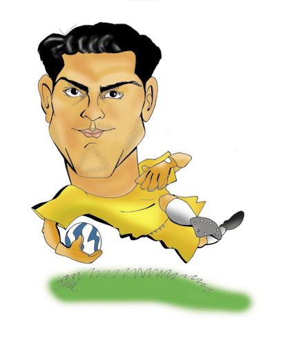 Cartoon: Casillas (medium) by guillelorentzen tagged casillas,cartoon