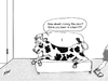 Cartoon: Animal antics (small) by optimystical tagged cliche,animal,cow,children,parental
