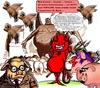 Cartoon: Wenn das Geld lockt (small) by eCollage tagged egoismus,gier,kapitalismus,faschismus