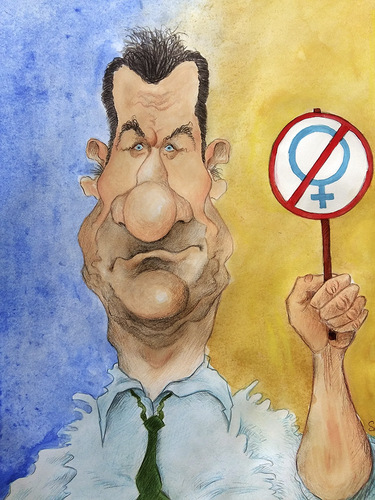 Cartoon: Al Bundy (medium) by Mario Schuster tagged al,bundy,karikatur,cartoon,mario,schuster,gera,greiz