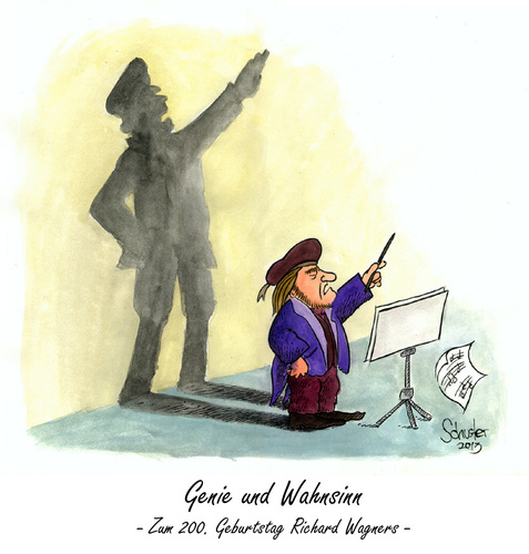 Richard Wagner By Mario Schuster Media Culture Cartoon Toonpool