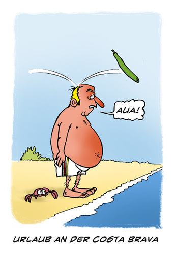Cartoon: Spaniens Rache... (medium) by Mario Schuster tagged ehec,schuster,mario,karikatur,cartoon