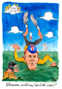 Cartoon: Absturz eines Radgottes (small) by Mario Schuster tagged karikatur,cartoon,mario,schuster,lance,armstrong