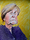 Cartoon: Angela Merkel (small) by Mario Schuster tagged angela,merkel,karikatur,cartoon,mario,schuster