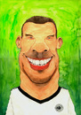 Cartoon: Lukas Podolski (small) by Mario Schuster tagged karikatur,cartoon,lukas,podolski,mario,schuster,deutschland,brasilien,fussball,2014