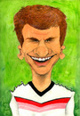 Cartoon: Thomas Müller (small) by Mario Schuster tagged karikatur,cartoon,mario,schuster,thomas,müller,fussball,bayern,münchen,deutschland,dfb,brasilien,wm,2014