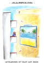 Cartoon: Urlaubsfreuden (small) by Mario Schuster tagged karikatur,cartoon,mario,schuster,urlaub