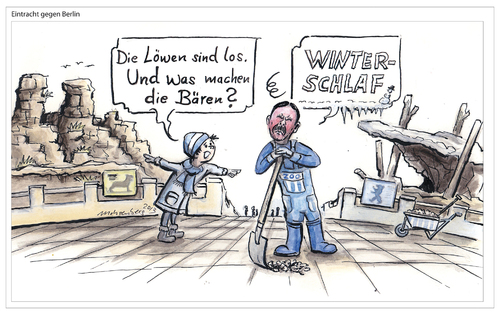 Cartoon: Hertha bei der Eintracht (medium) by Mohrenberg tagged hertha,gegen,braunschweig,eintracht