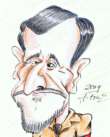 Cartoon: Ahmadinedschad (medium) by DeviantDoodles tagged caricature,politics,famous,president