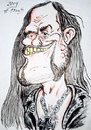 Cartoon: Lemmy (small) by DeviantDoodles tagged caricature,music,famous,metal,rock,singer