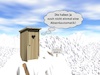 Cartoon: Everest (small) by thalasso tagged berg,toilette,klo,klobrille,himalaya,mount,everest,gipfel,klohäuschen