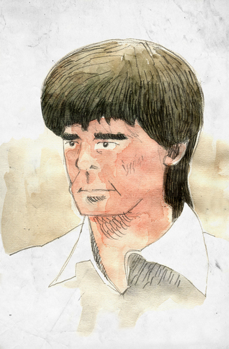 Cartoon: Joachim Löw (medium) by Thomas Berthelon tagged berthelon,thomas,worldcup,world,cup,2010,mondial,football,low