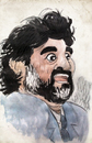 Cartoon: Diego Maradona (small) by Thomas Berthelon tagged football,soccer,maradona,diego,messi,worldcup,berthelon,thomas,mondial,world,cup,2010