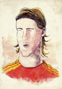 Cartoon: Fernando Torres (small) by Thomas Berthelon tagged berthelon,thomas,worldcup,world,cup,2010,mondial,football,torres