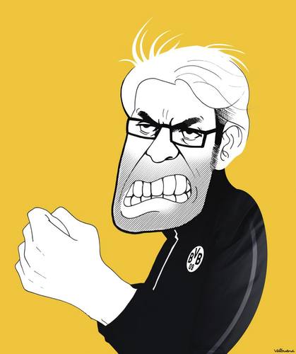 Cartoon: Jürgen Klopp (medium) by Valbuena tagged mia,mir,munich,fcb,münchen,bayern,bvb,dortmund,borussia,klopp,jürgen,pep,guardiola,cl,champions,league,dfb,pokal,finale,pokalfinale,endspiel,fussball,fußball,soccer,football,schiri,cartoon,comic,zeichnung,karikatur,karrikatur,caricature,drawing