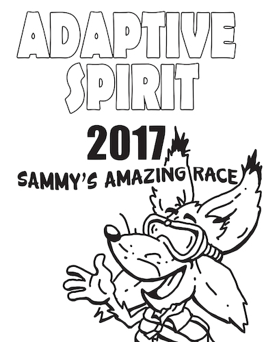 Cartoon: Adaptive Ski Coloring Book cover (medium) by karlwimer tagged ski,snowboard,fox,adaptive,paralympic,coloring,book