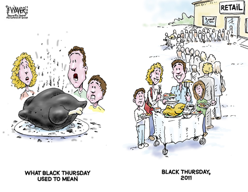 Black Thursday By karlwimer | Business Cartoon | TOONPOOL