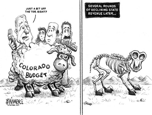 Colorado Budget Shea By karlwimer | Politics Cartoon | TOONPOOL