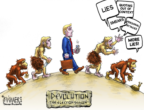 Image result for devolution cartoon