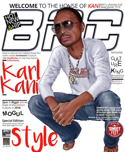 Cartoon: Karl Kani magazine cover (medium) by karlwimer tagged karl,kani,designer,fashion,tupac,shakur