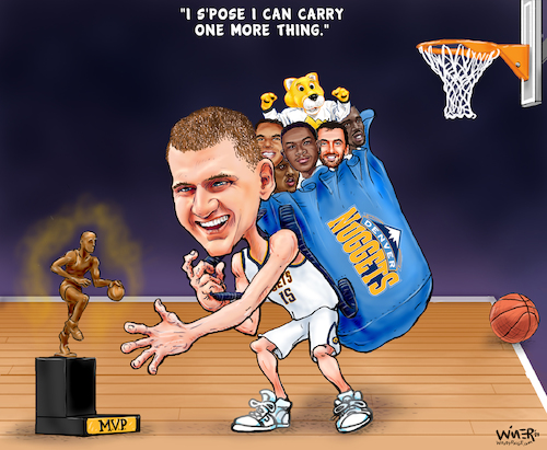 Nba Basketball Caricature