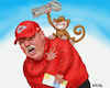 Cartoon: Andy Reid Super Bowl Monkey (small) by karlwimer tagged wimer,andy,reid,super,bowl,nfl,american,football,kansas,city,chiefs,monkey,coach