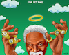 Cartoon: Bill Russells 12th Ring (small) by karlwimer tagged sports,cartoon,nba,boston,celtics,bill,russell,championships,memorial,11