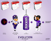 Cartoon: Colorado Rockies Evolution (small) by karlwimer tagged colorado,rockies,baseball,mlb,dinger,sports,cartoon,evolution,karl,wimer,karlwimer