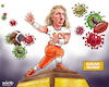 Cartoon: Covid Hijacked Football Heisman (small) by karlwimer tagged american,football,us,college,clemson,university,trevor,lawrence,covid,coronavirus,sports,heisman